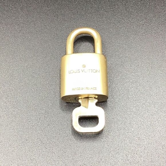 Authentic Louis Vuitton Gold Brass Padlock Key #304 - Picture 2 of 3